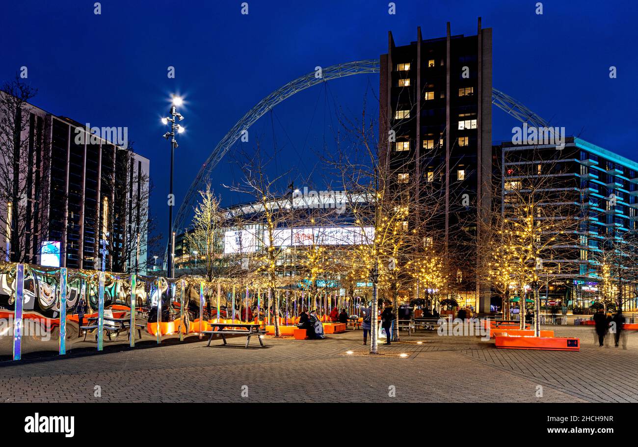Wembley Park At Christmas London UK Stock Photo Alamy