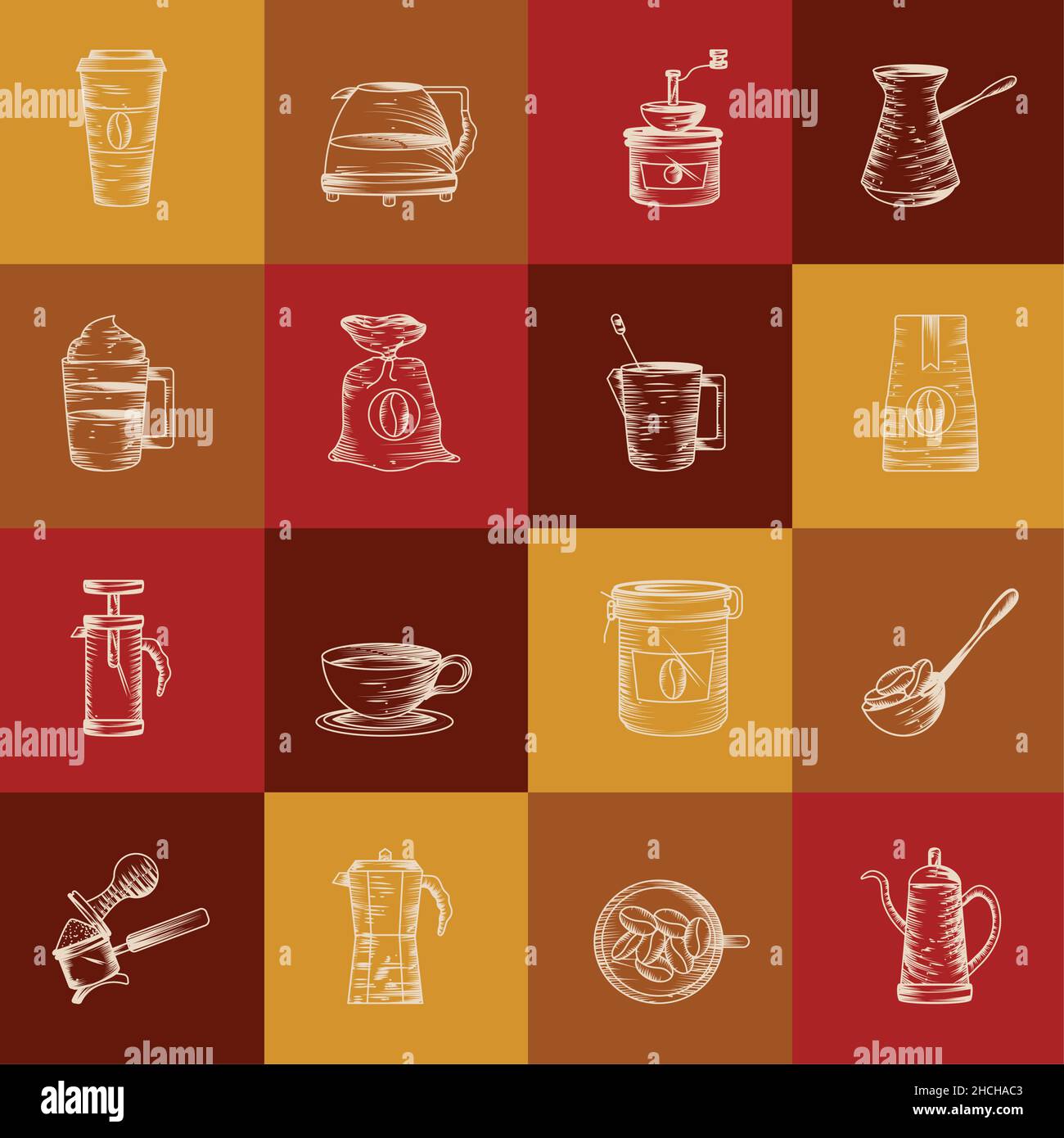 collection icons coffee Stock Vector Image & Art Alamy