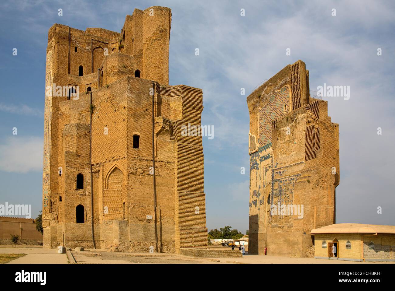 Summer Palace Aksarei, Oq Saray, Shakhrisabz, Uzbekistan, Shakhrisabz, Uzbekistan Stock Photo