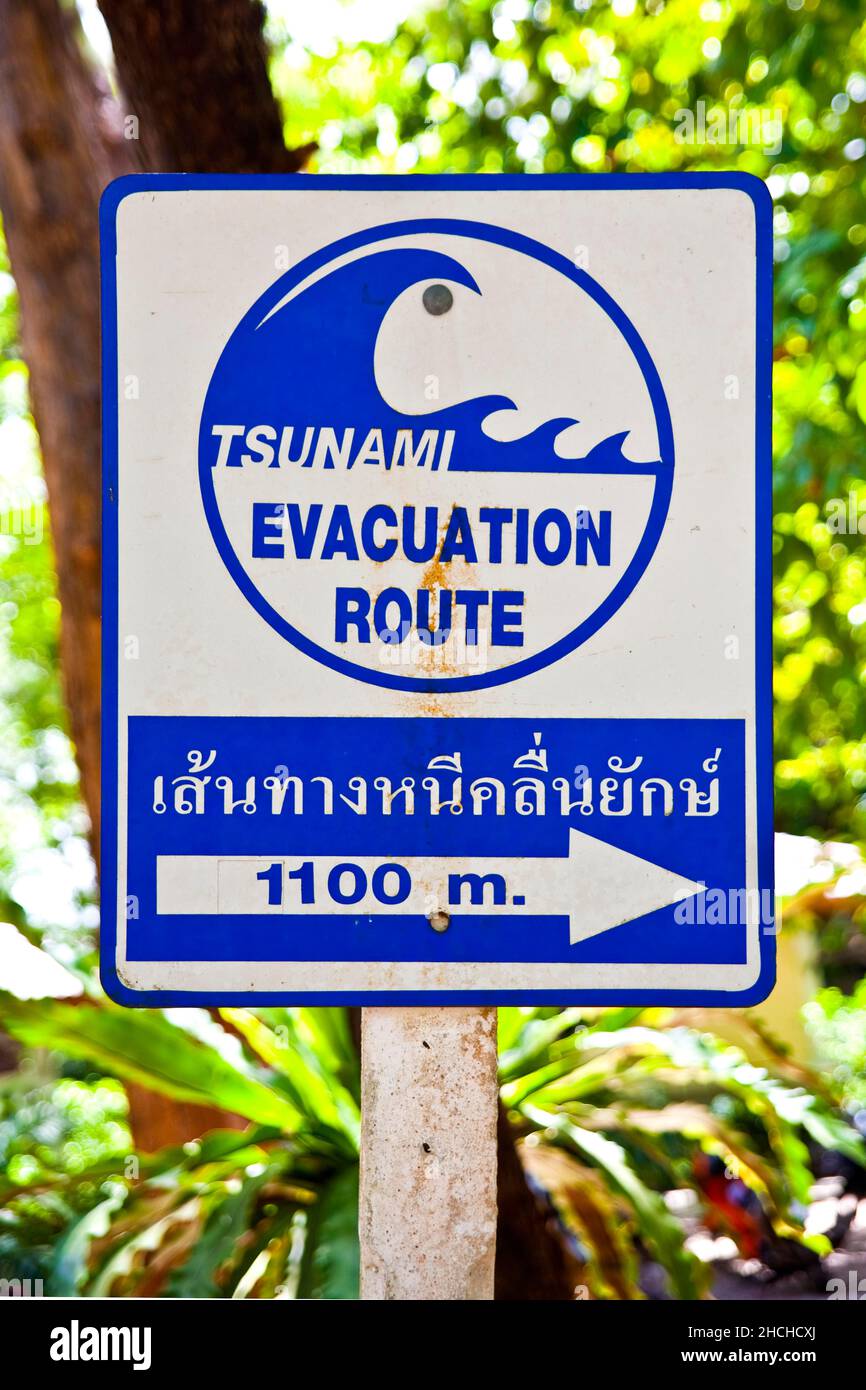 Tsunami warning thailand