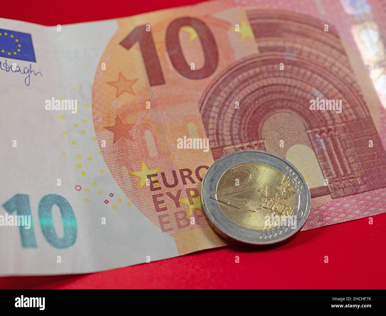 12 euros, minimum wage in Germany Stock Photo