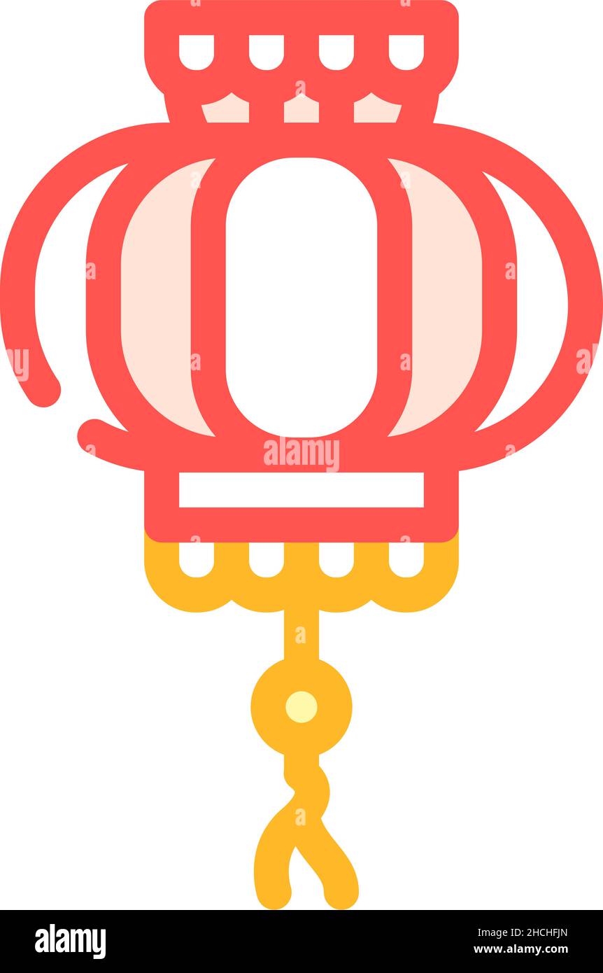 chinese new year color icon vector illustration Stock Vector Image ...
