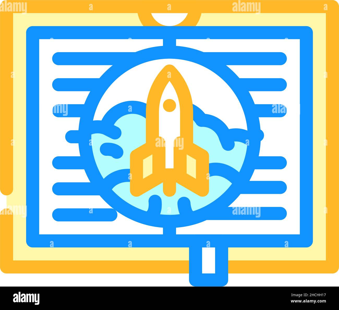 literary fiction literature color icon vector illustration Stock Vector 