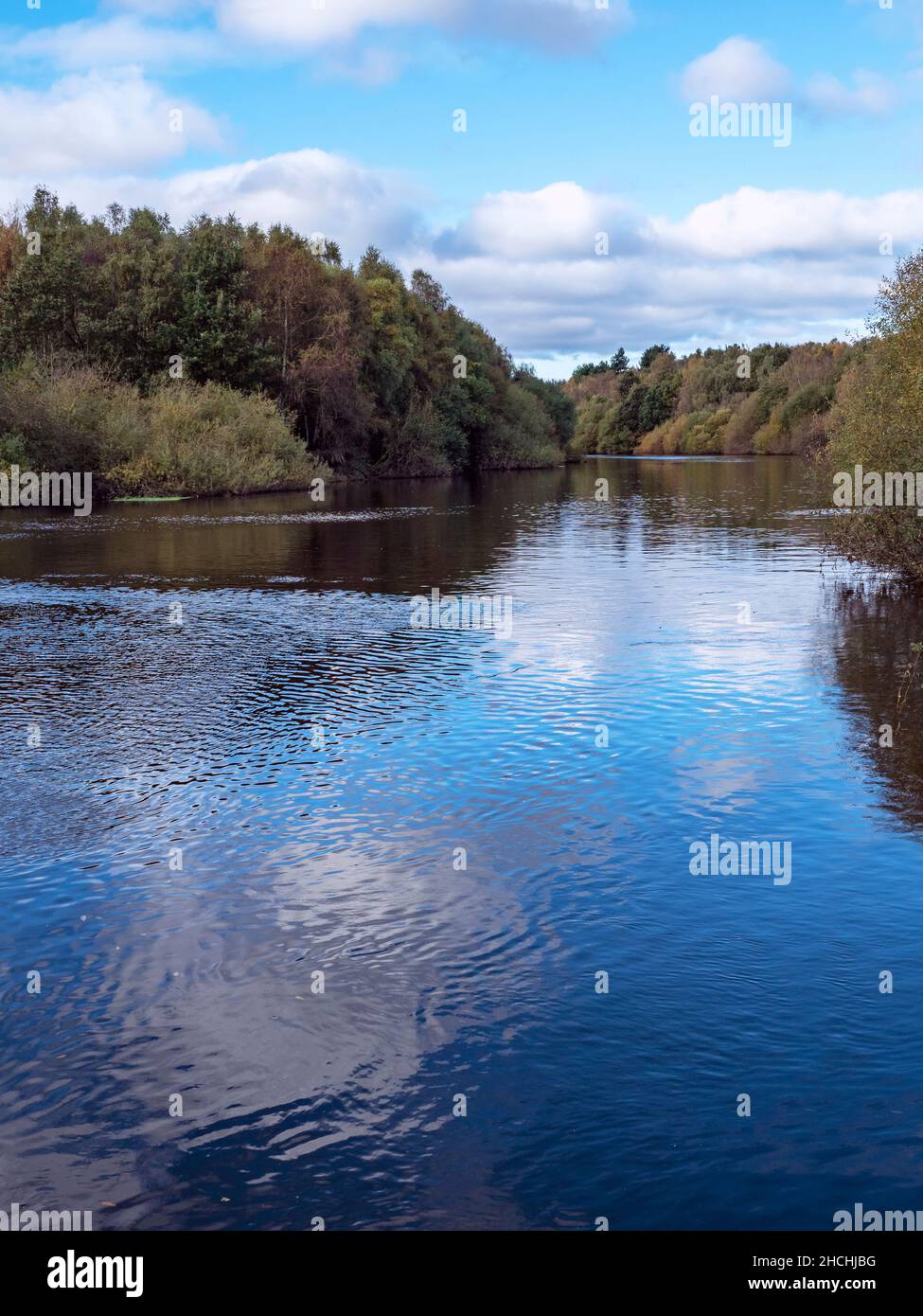 River Aire near Castleford, West Yorkshire, England Stock Photo