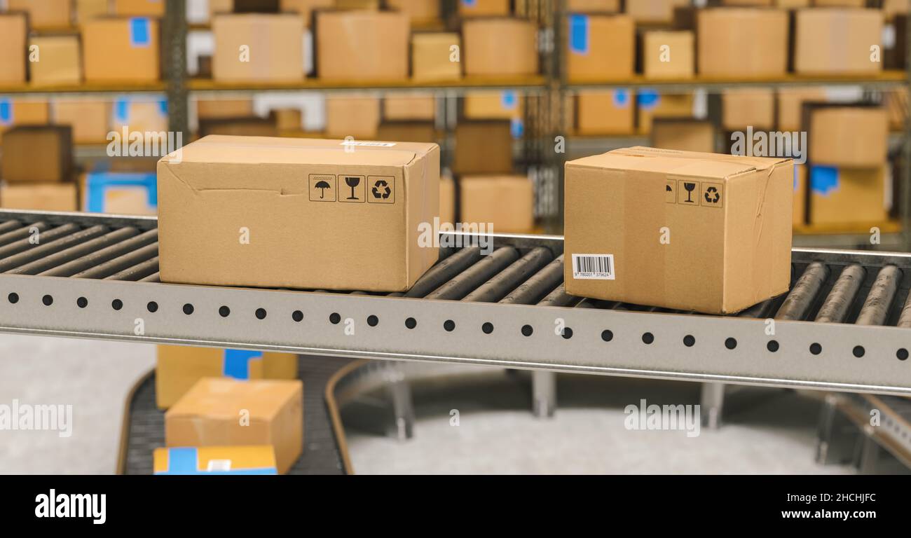 Packages delivery, packaging service and parcels transportation system