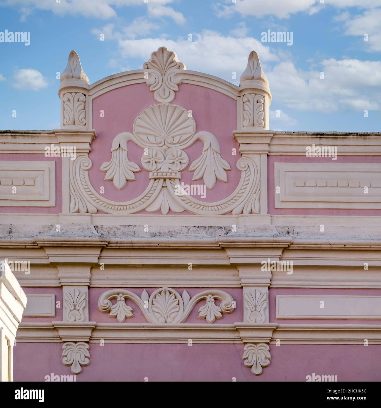 Typical architecture of Algarve vintage style buildings, located in