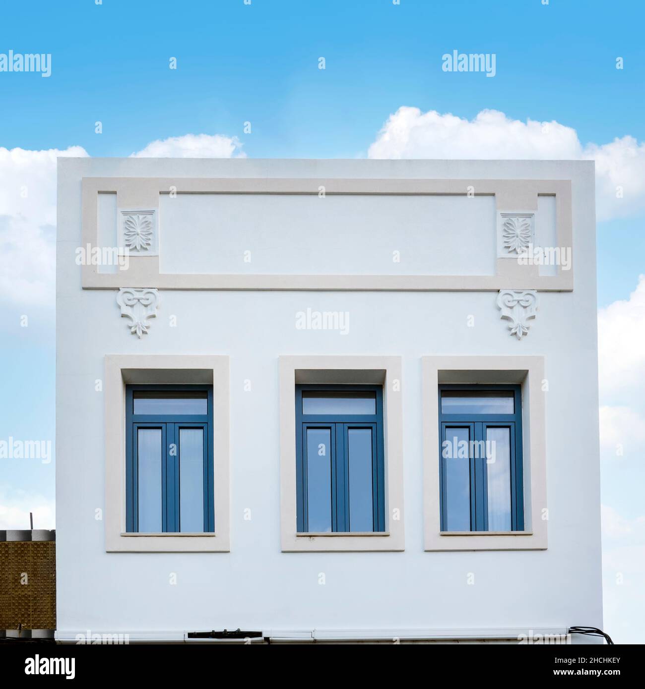 Typical architecture of Algarve vintage style buildings, located in