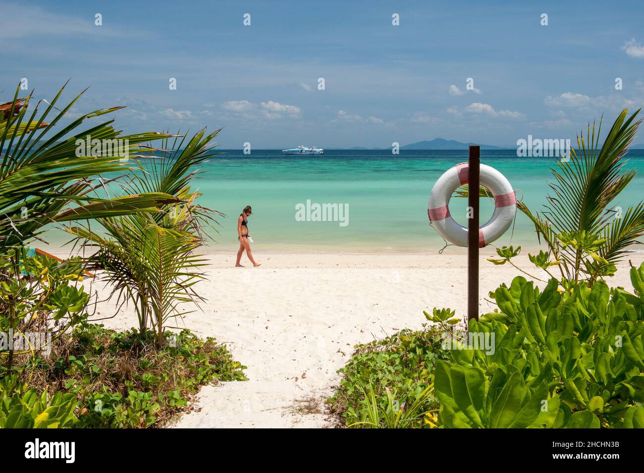 Laem Tong Beach at Phi Phi Islands. These tropical islands are a