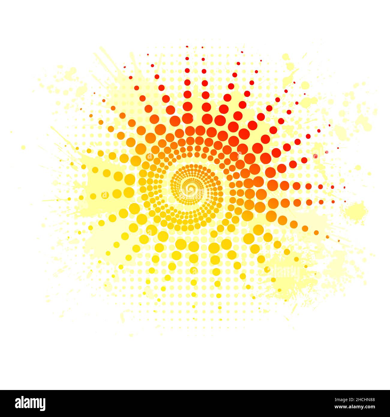 The sun is abstract. Hello summer. Vector illustration Stock Vector ...