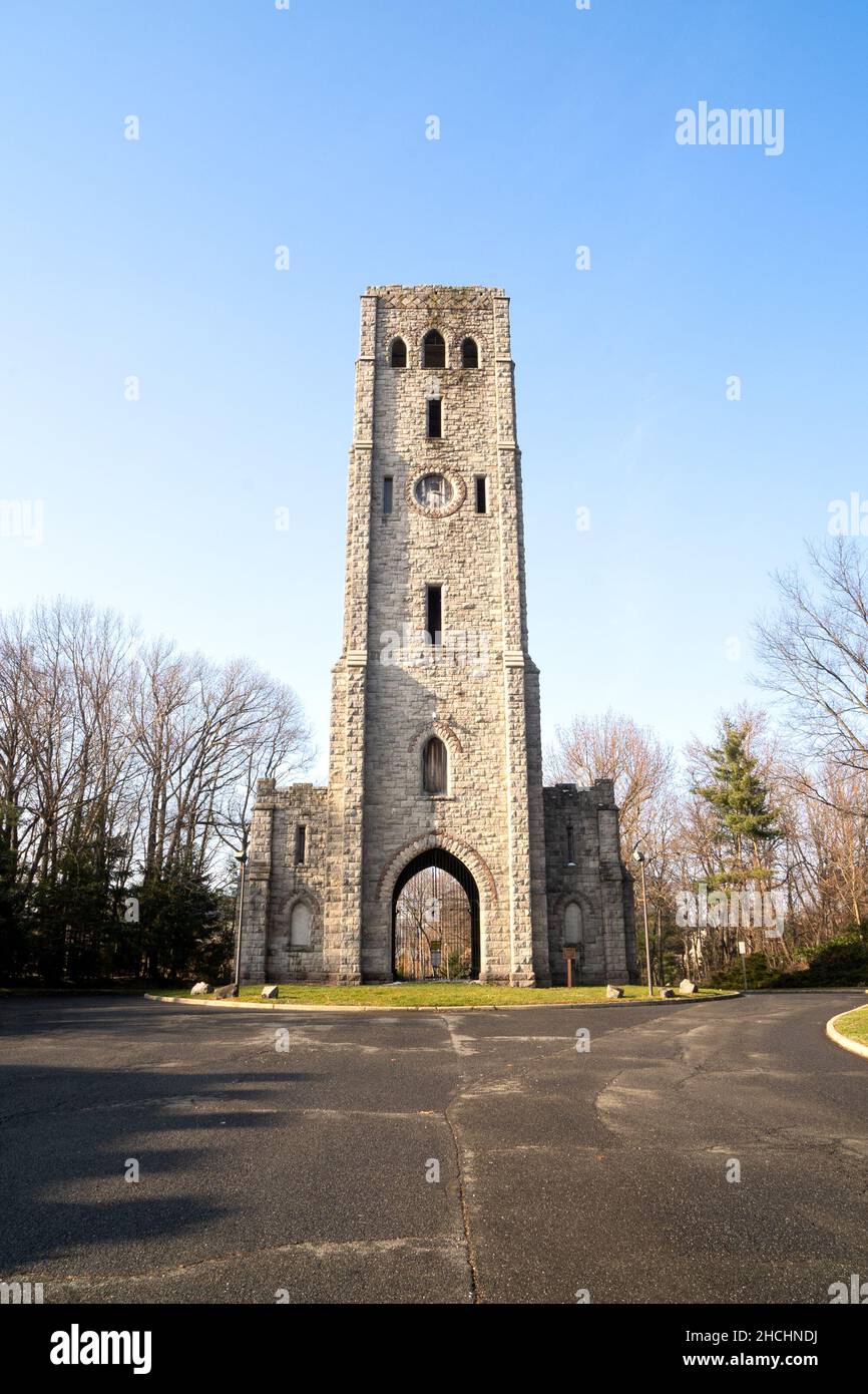Alpine, NJ USA Dec. 24, 2021 View of Rionda’s Tower and Historical