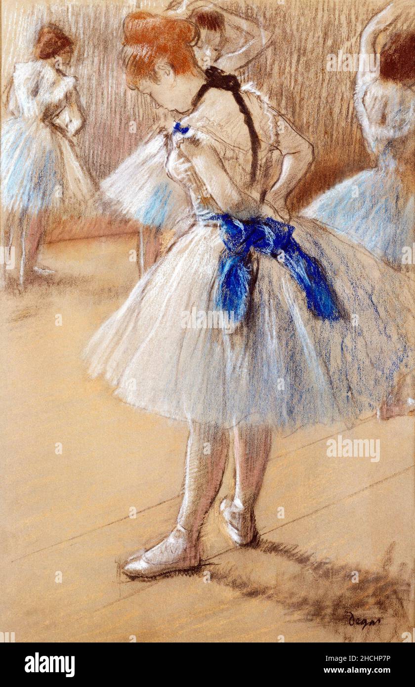 Dancer (1880) painting in high resolution by Edgar Degas. Stock Photo