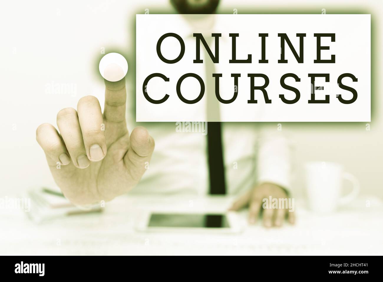 Hand writing sign Online Courses. Internet Concept Revolutionizing ...