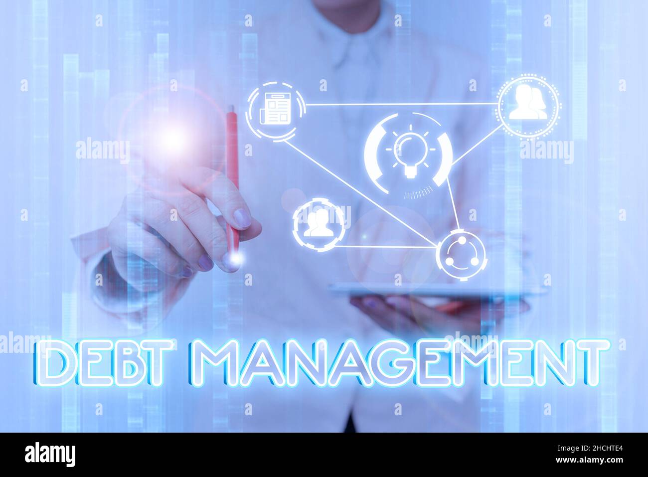 Conceptual display Debt Management. Conceptual photo The formal ...