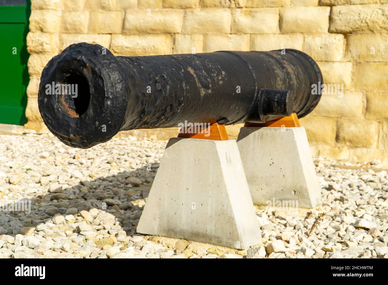 Malta Valletta Cannon's Firing Stock Photo Alamy