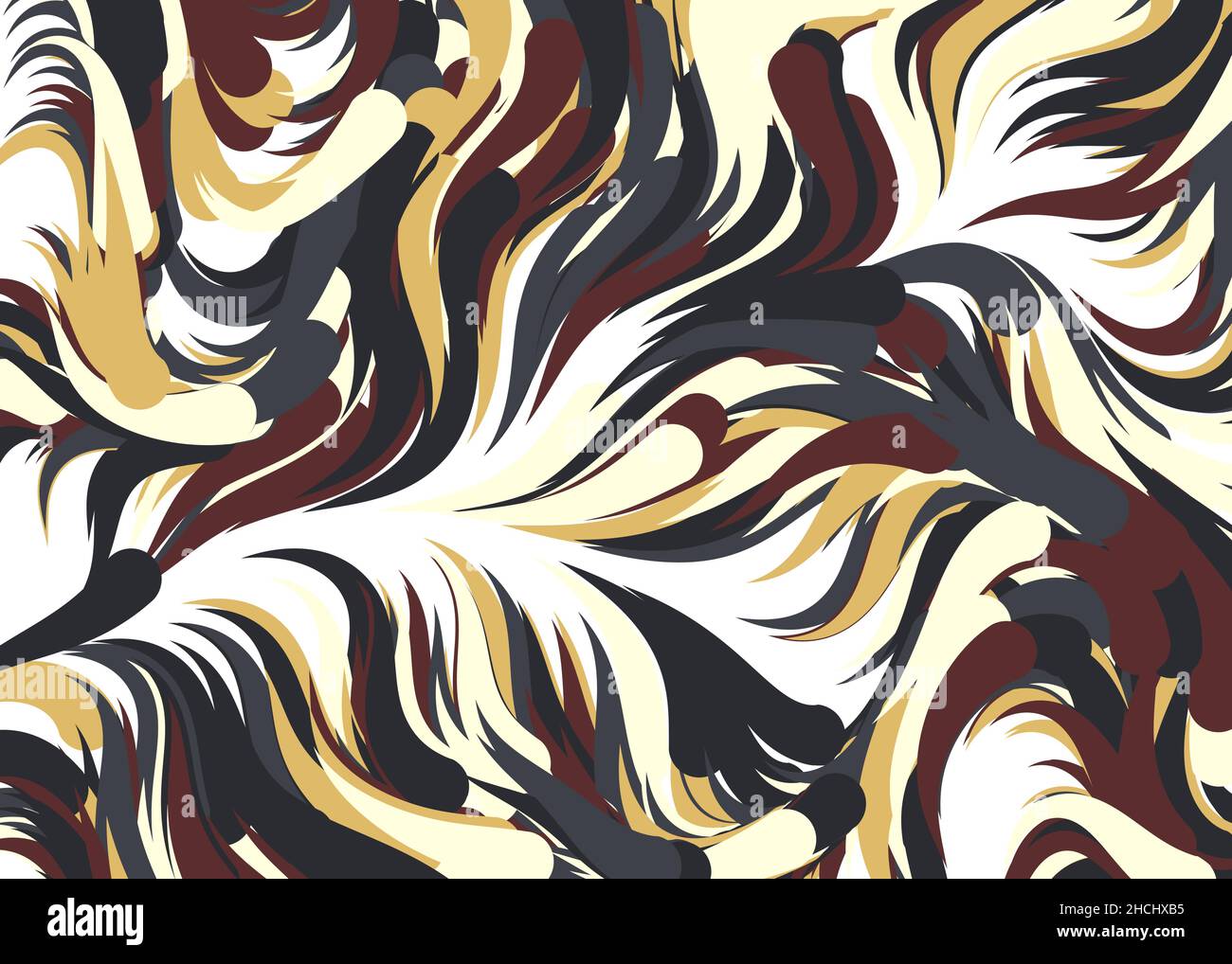 Abstract Perlinnoise Geometrical generative computational art illustration Stock Vector