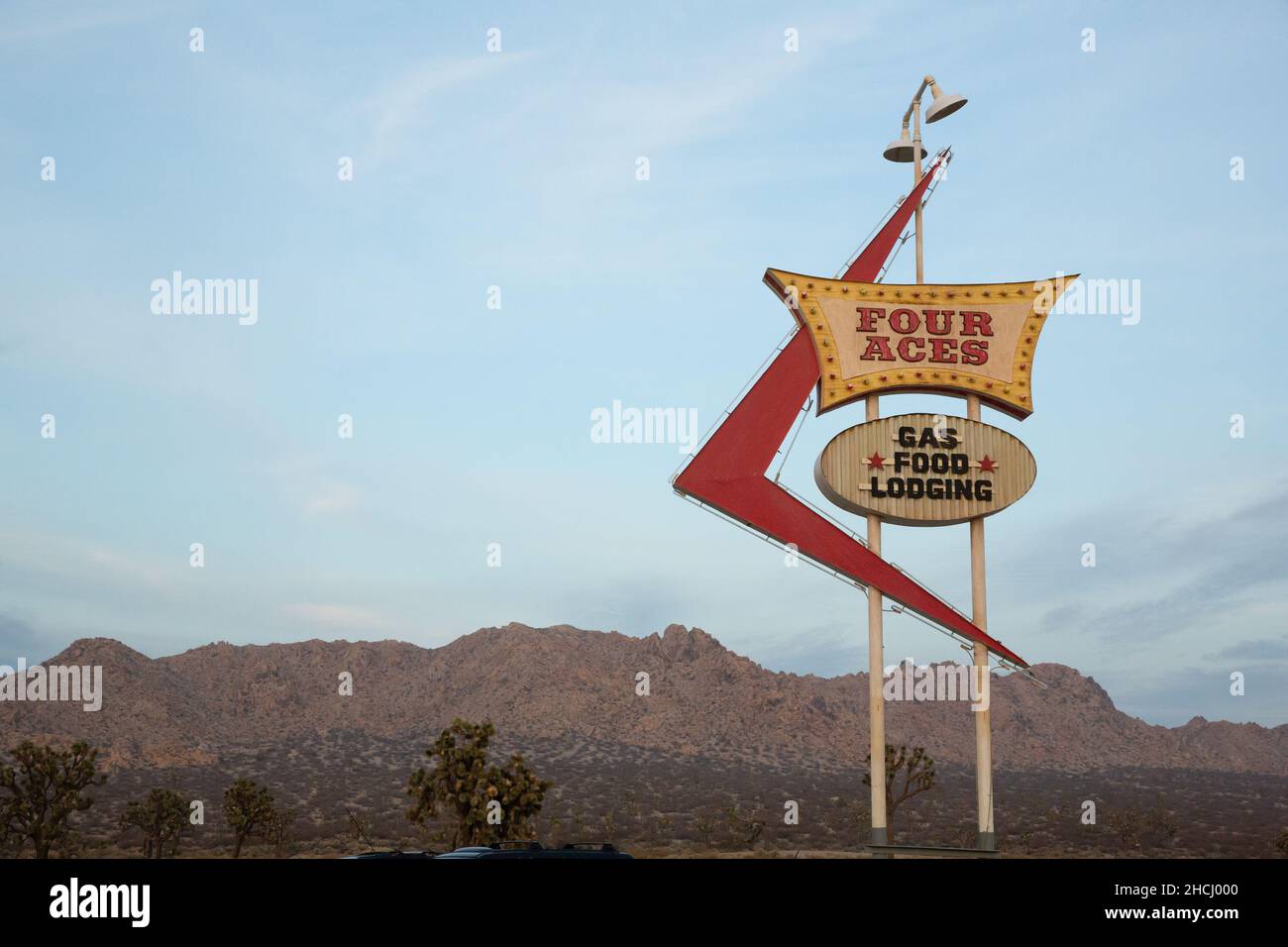 Four Aces Sign in Palmdale, CA Stock Photo - Alamy