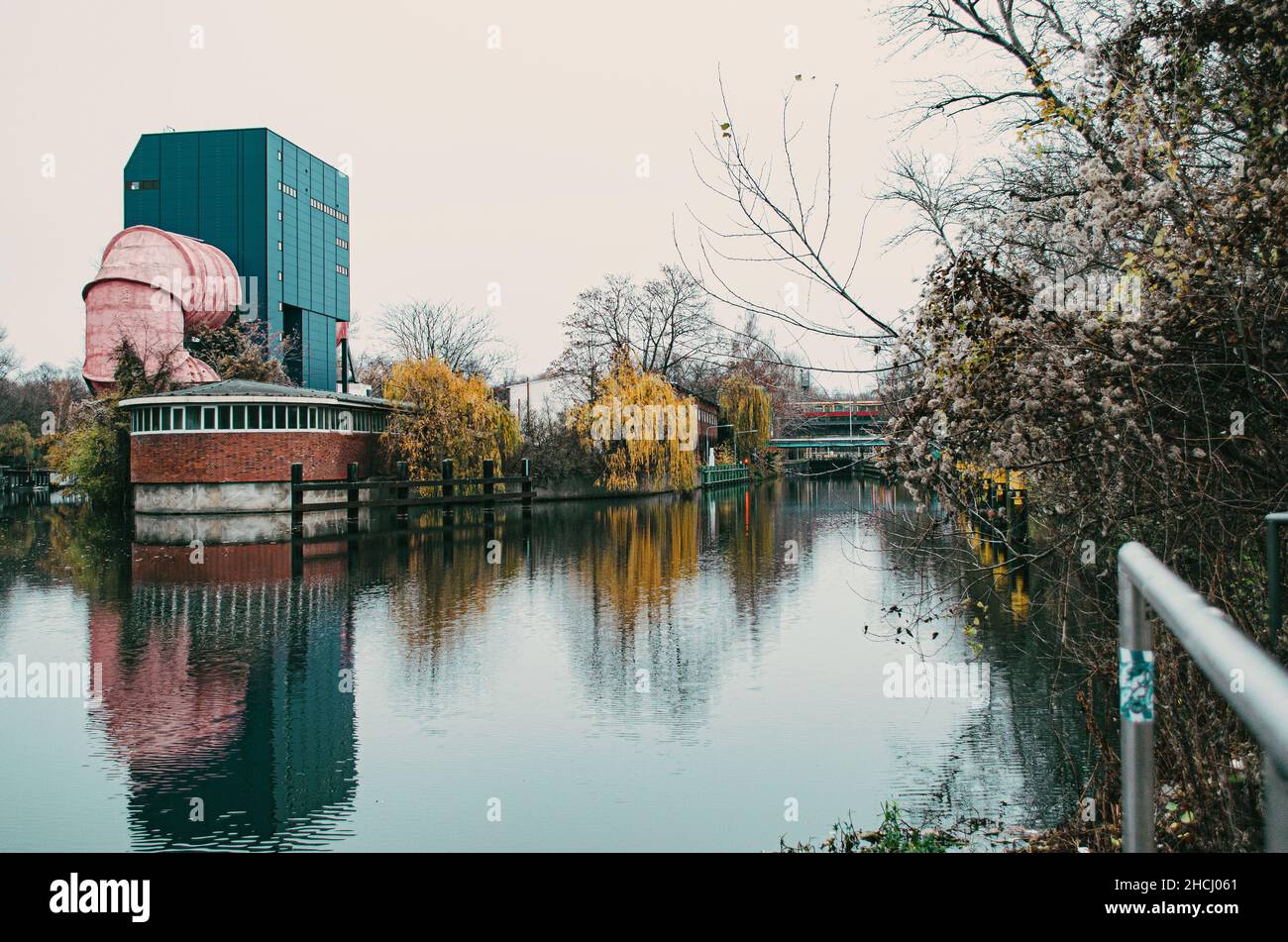 Largest functioning water pipe in Europe in Berlin, Germany Stock Photo