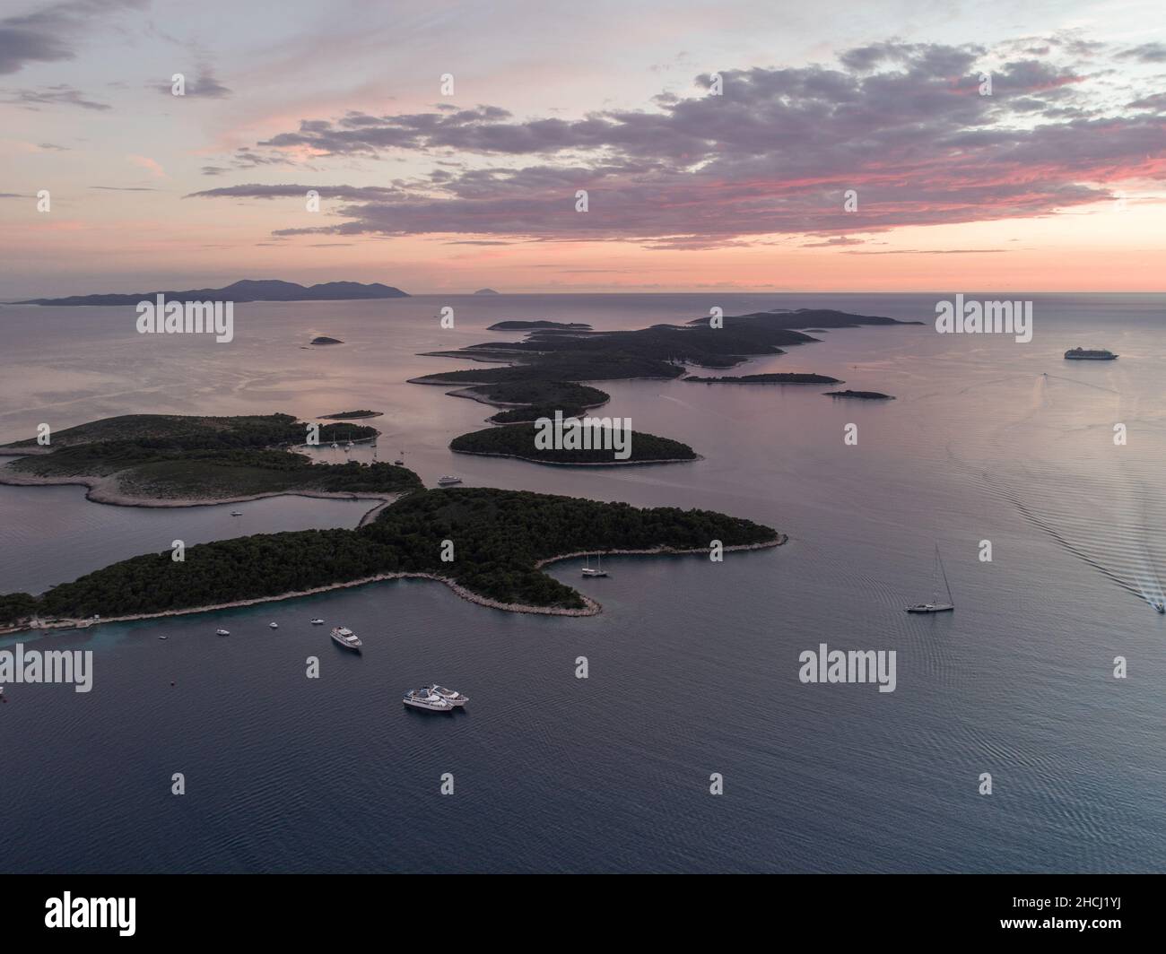 Hvar beach sunset hi-res stock photography and images - Alamy