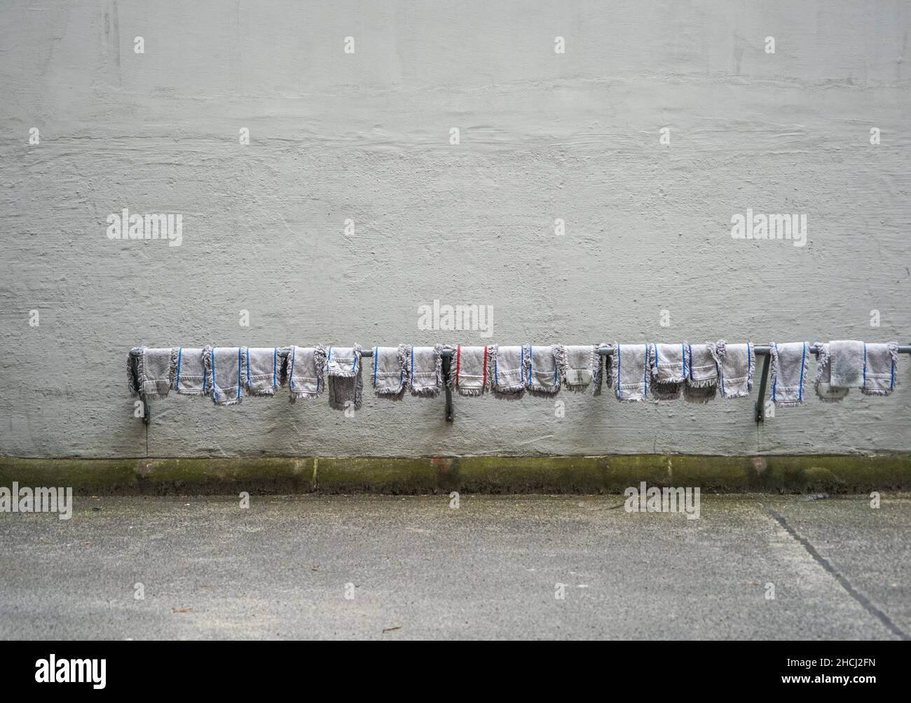 Berlin, Germany, laundry in a backyard Stock Photo Alamy