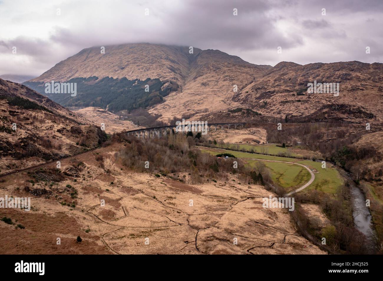 The Glenfinnan Viaduct in Scotland a Popular Tourist Spot Stock Photo ...