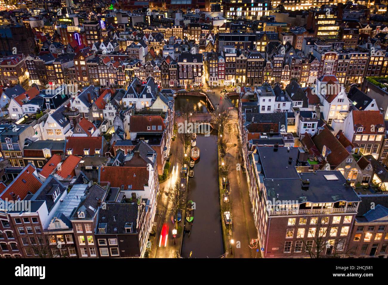 Amsterdam City in the Netherlands Aerial View Stock Photo Alamy