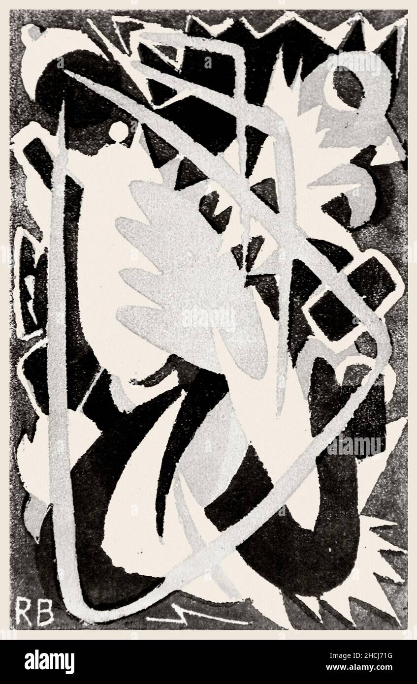 Expressionism: The turn of the arts (1880&ndash;1916) print in high resolution by Franz Marc. Stock Photo