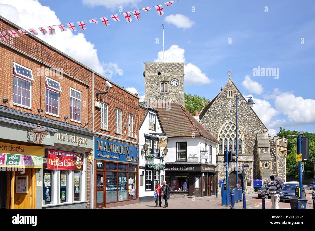 Holy Trinity Church, High Street, Dartford, Kent, England, United Kingdom Stock Photo