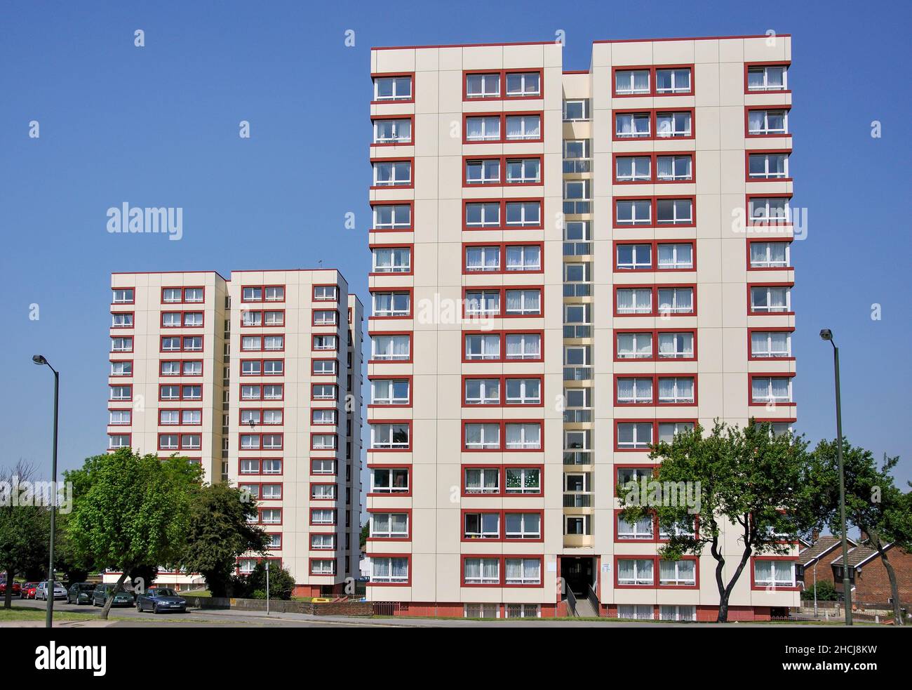 Tower blocks, Lodge Lane, New Addington, London Borough of Croydon