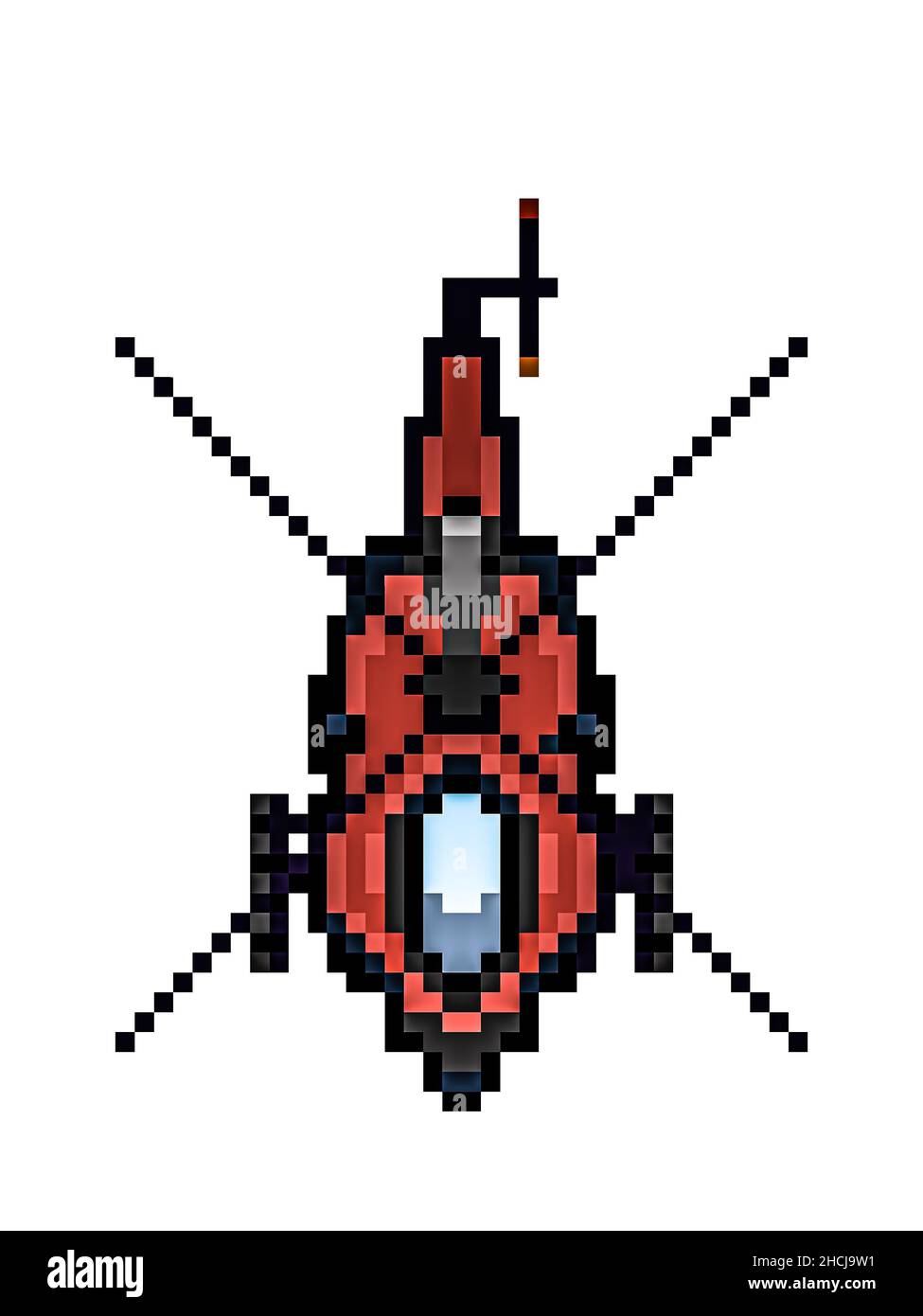 Red helicopter isolated on white background 2d illustration Stock Photo ...