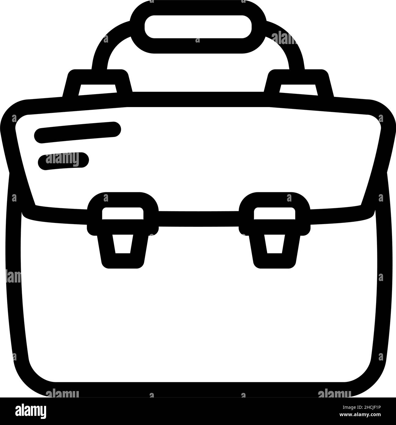 briefcase bag line icon vector illustration Stock Vector Image & Art ...