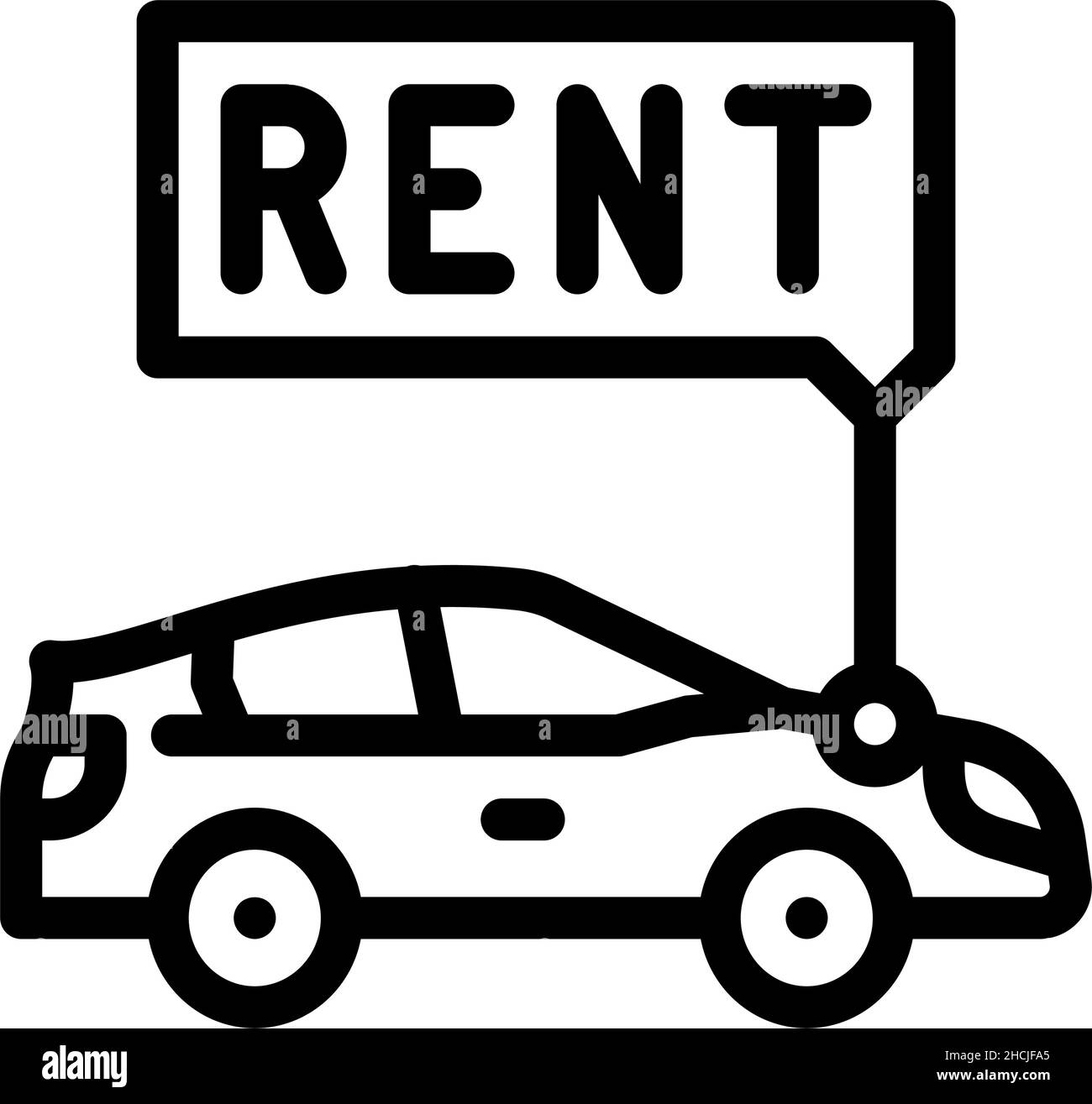 car rental line icon vector illustration Stock Vector Image & Art Alamy