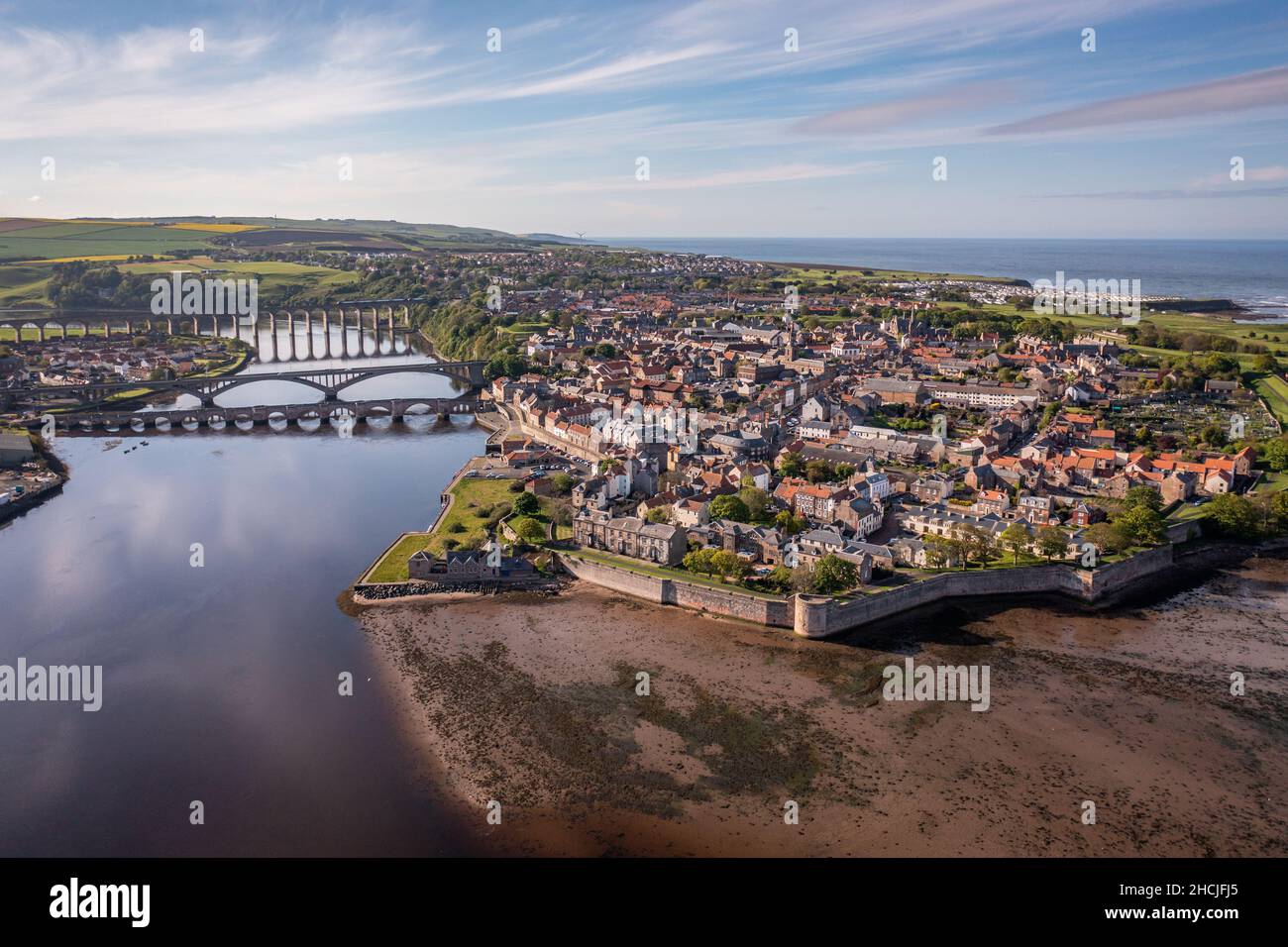 Berwick upon Tweed on the England Scottish Border Stock Photo Alamy