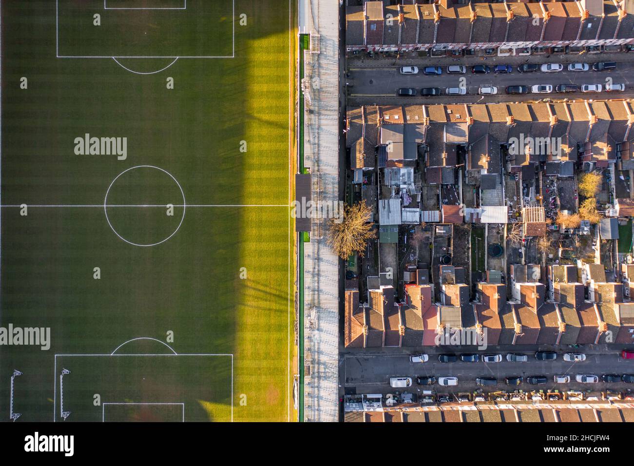 Luton Town Football Club Aerial View Stock Photo