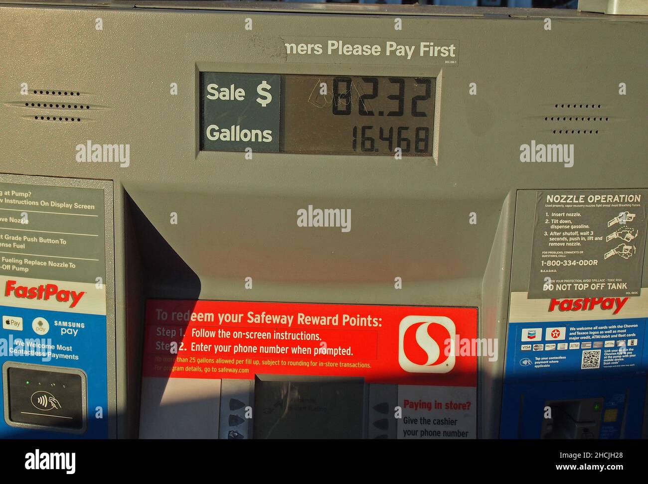 American gasoline pump Stock Photo
