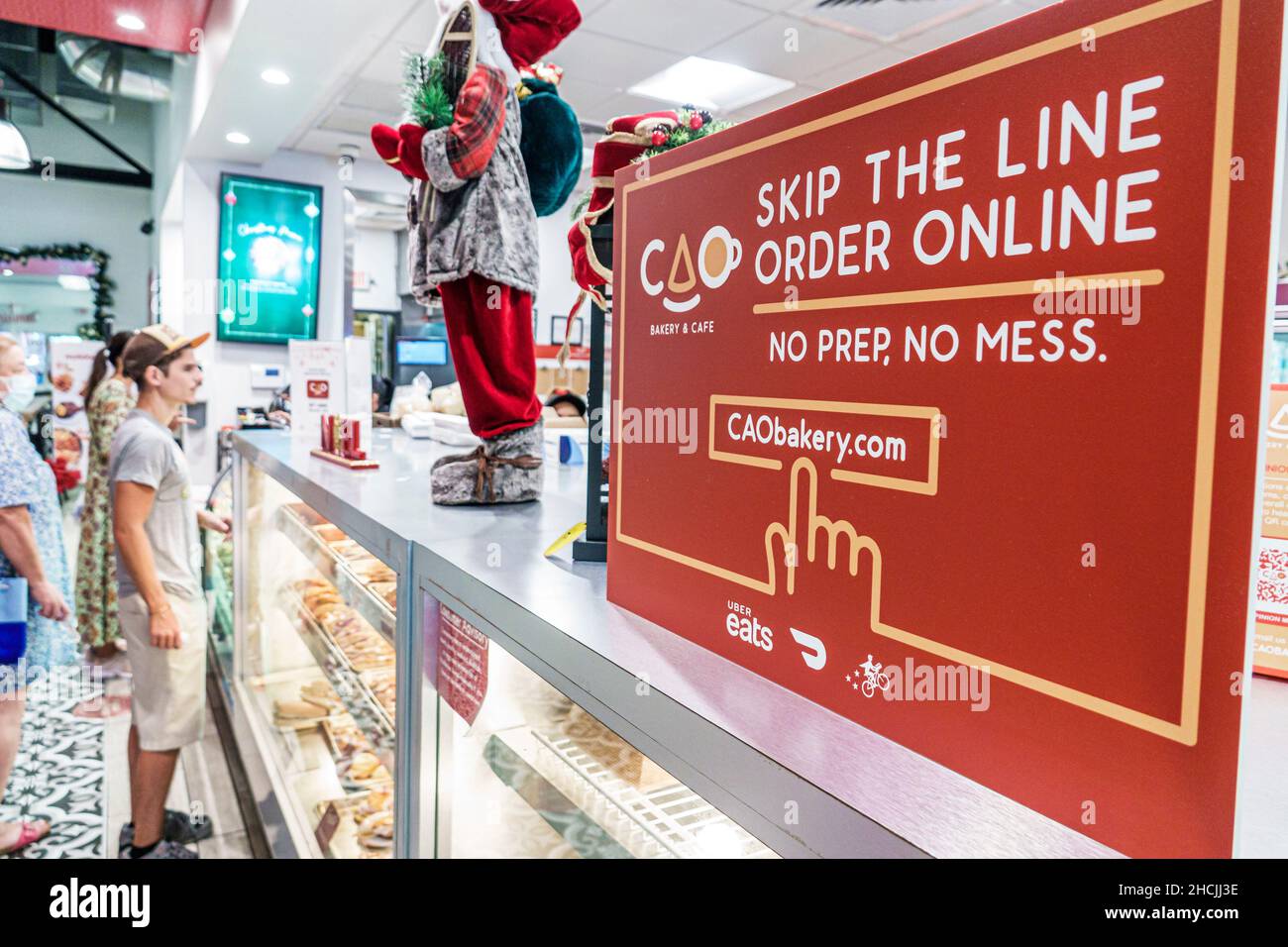 Miami Beach Florida CAO Bakery & Cafe order online sign inside interior