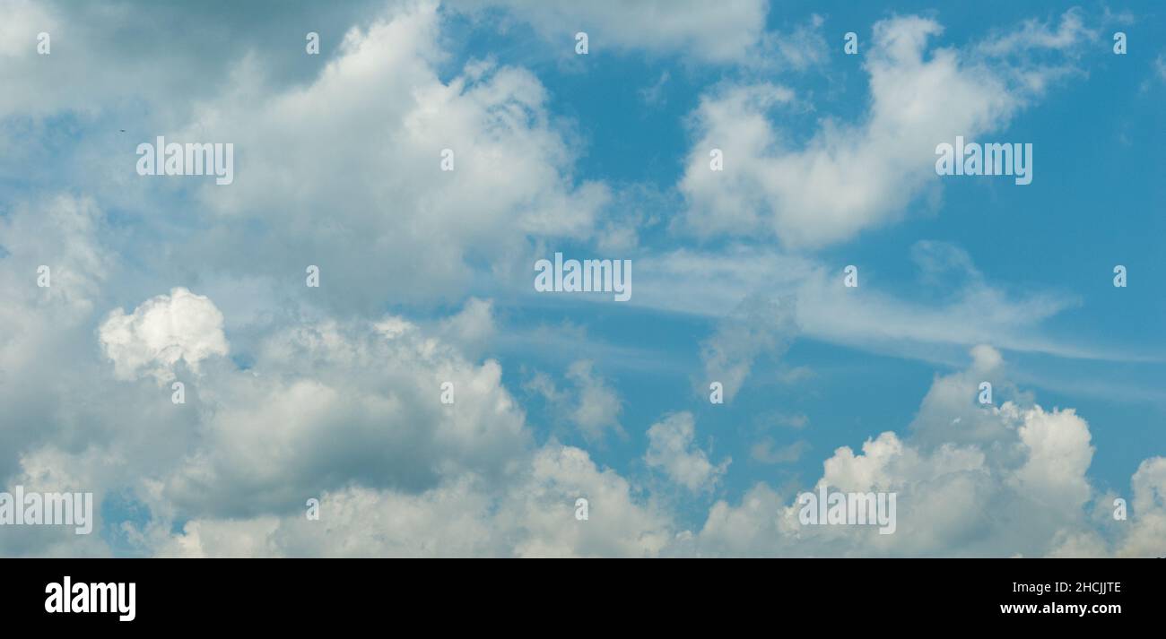 Cloudy Blue Sky after Storm Stock Photo - Alamy