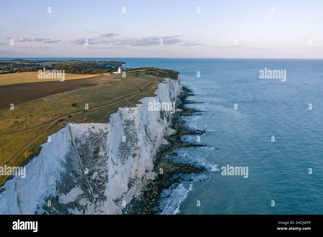 White cliffs of dover aerial hi-res stock photography and images - Alamy