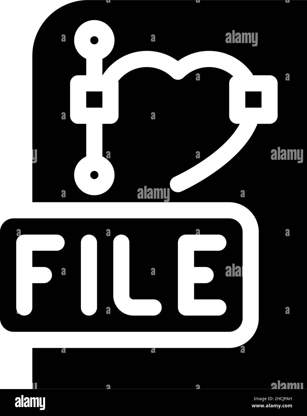 vector file glyph icon vector illustration Stock Vector Image & Art - Alamy