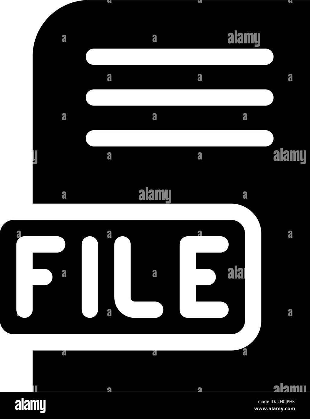 file digital document glyph icon vector illustration Stock Vector Image ...