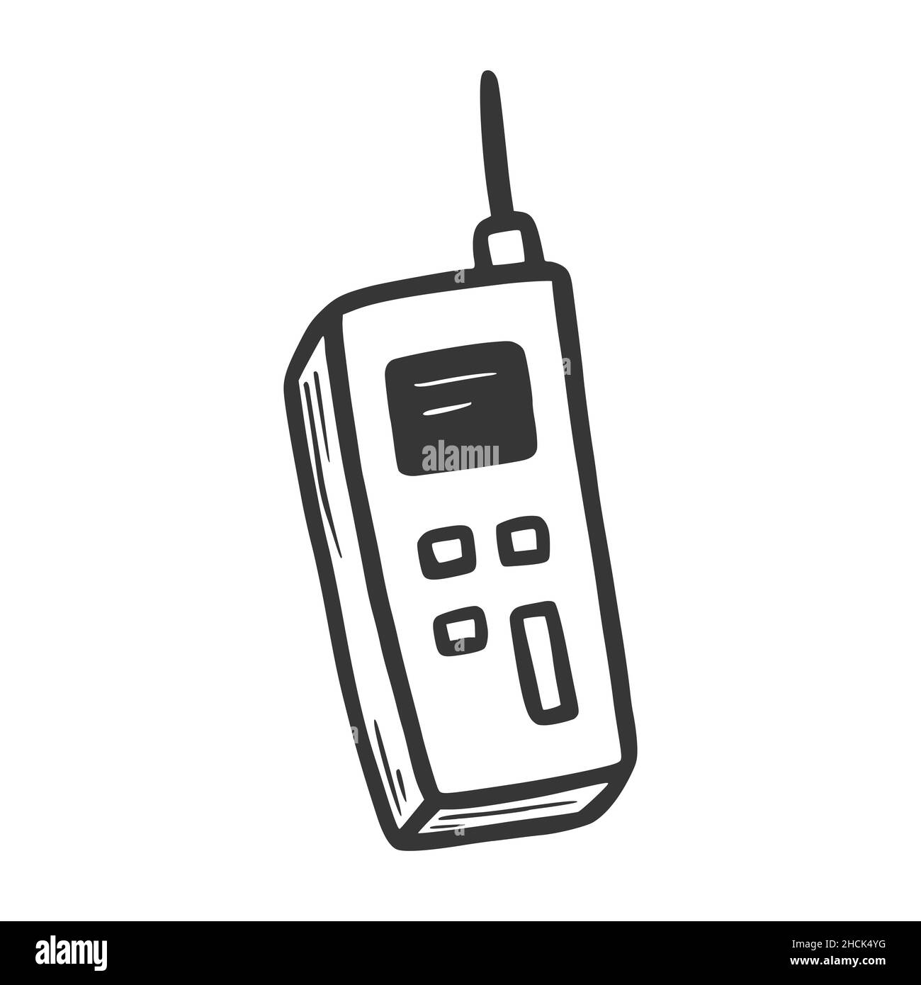 Walkie talkie toy icon outline style Royalty Free Vector