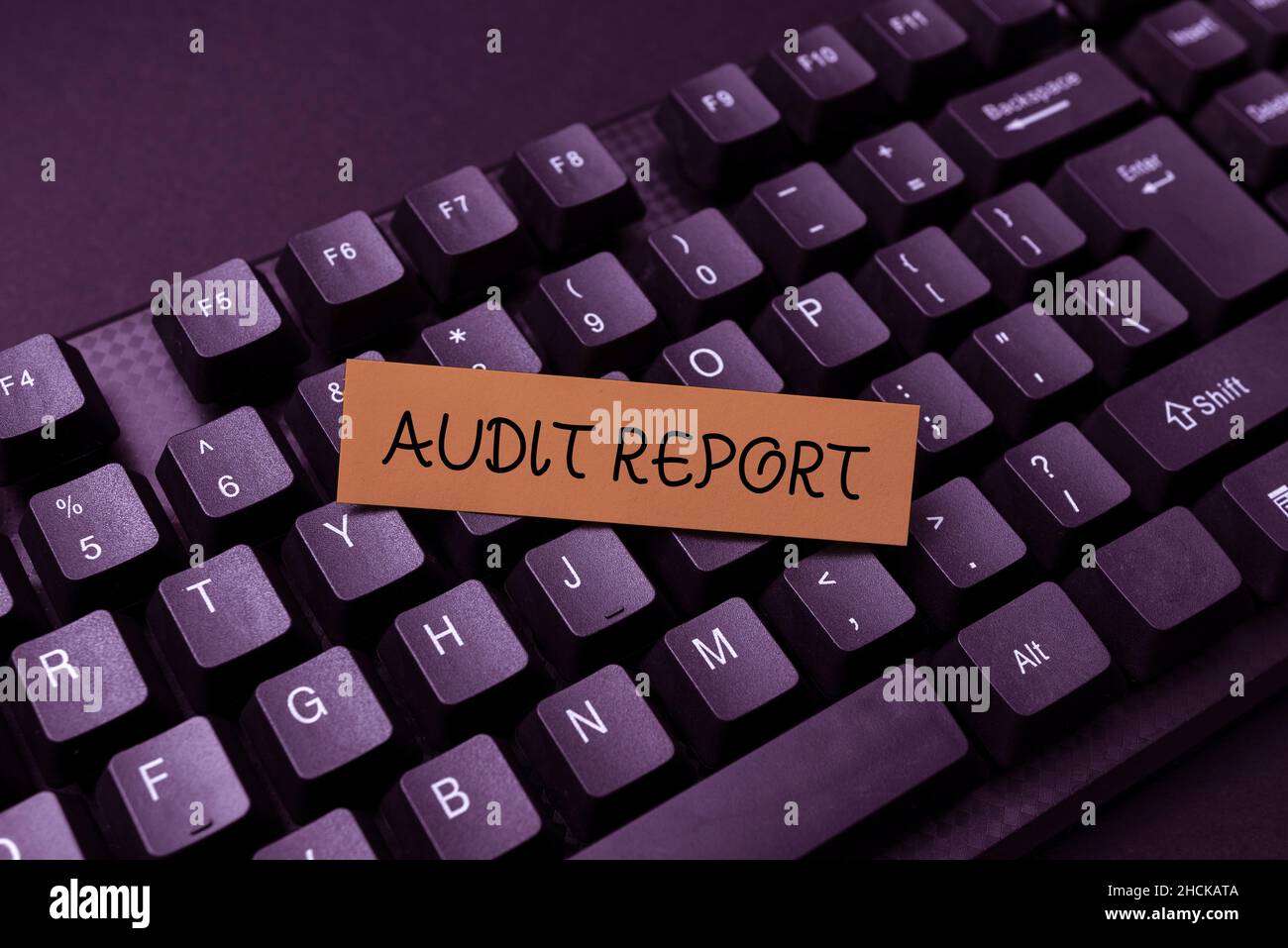 Hand writing sign Audit Report. Word for An appraisal of complete ...