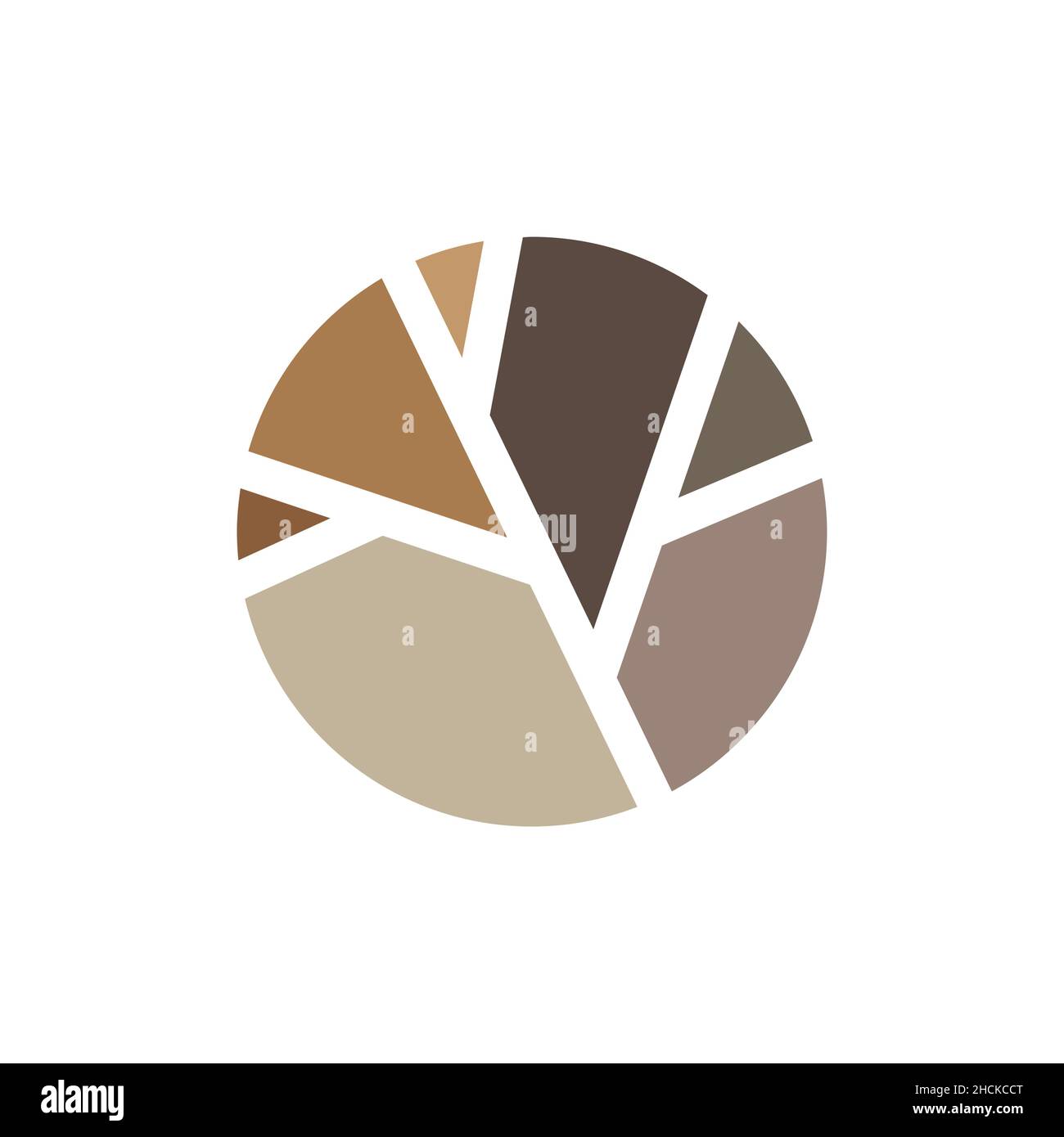 colorful dried leaves logo design vector graphic symbol icon sign illustration creative idea Stock Vector