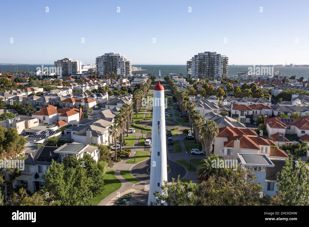 Port Melbourne Australia Aerial View Stock Photo Alamy