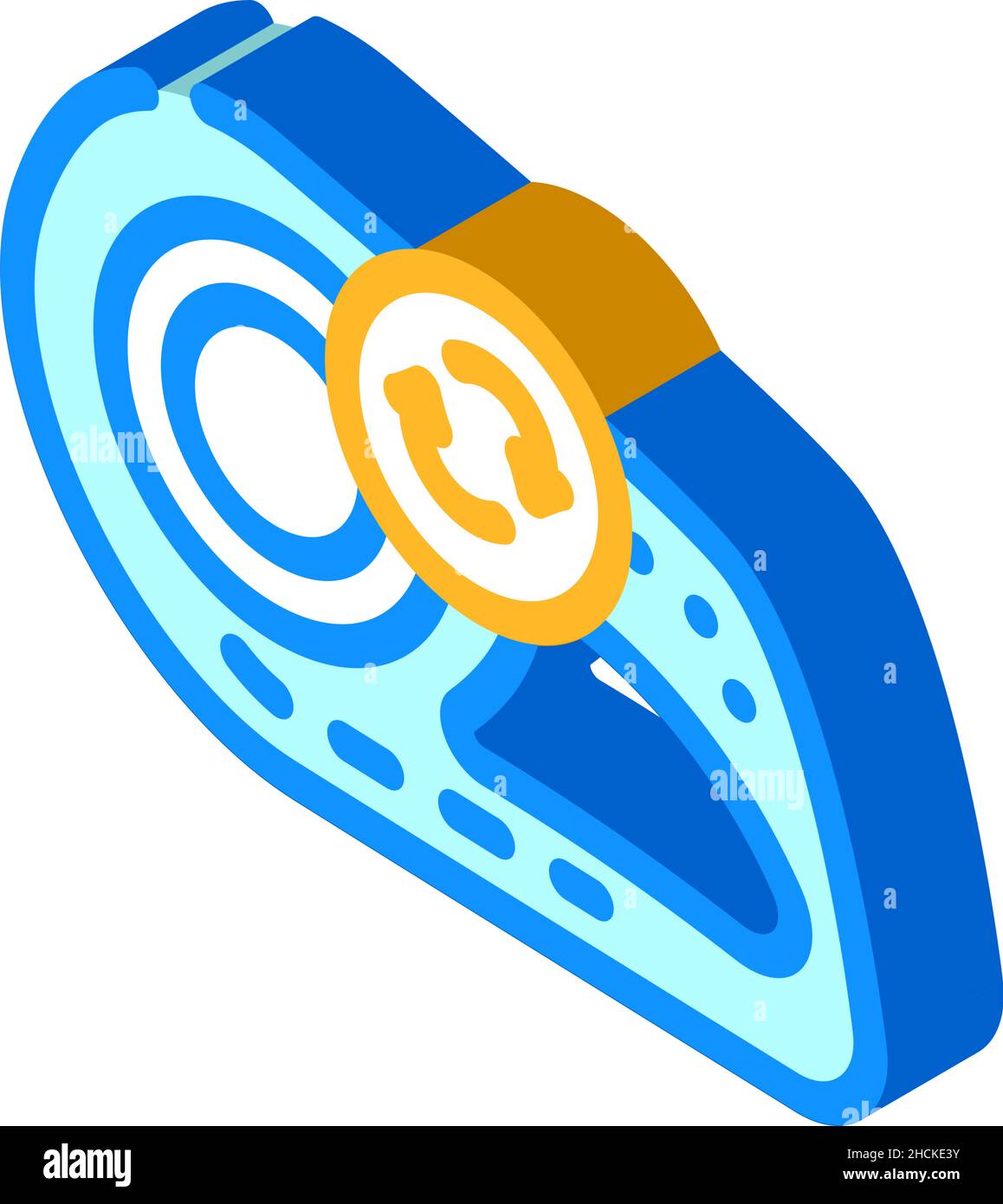 headlight replacement isometric icon vector illustration Stock Vector ...