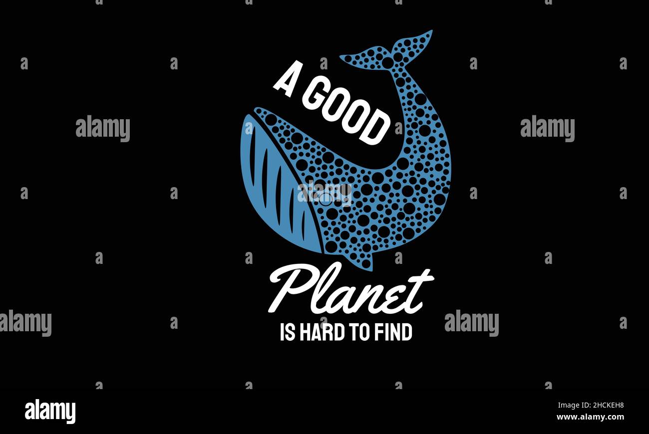 a good planet is hard to find fish earth day monogram text vector template  Stock Vector Image \u0026 Art - Alamy, image size:1300x870