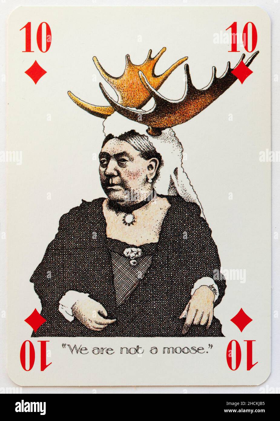 Peculiar Playing Card by Artist Simon Drew Stock Photo