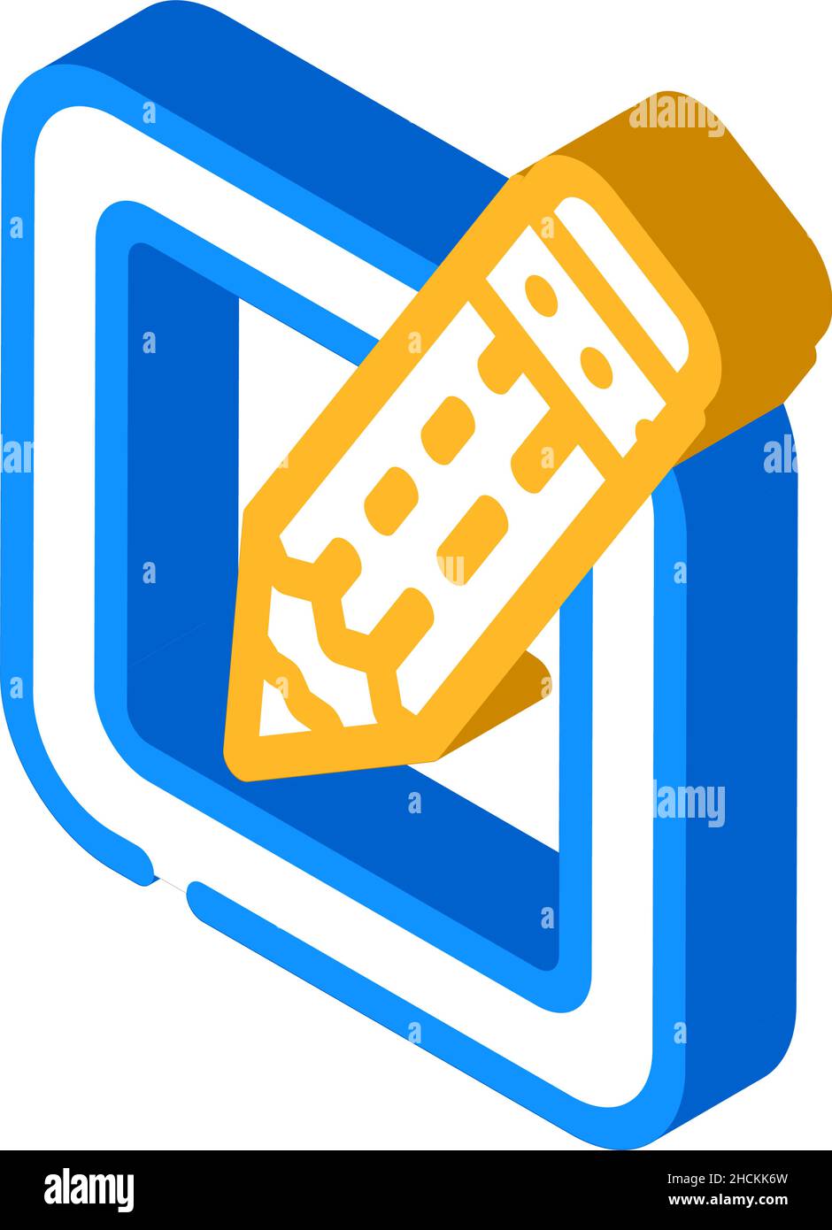 edit file isometric icon vector illustration Stock Vector Image & Art ...