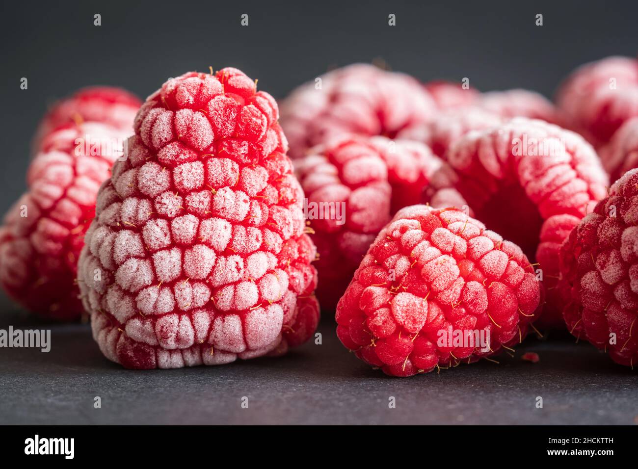 Frozen Red Raspberry Raspberry snow hi-res stock photography and images - Alamy