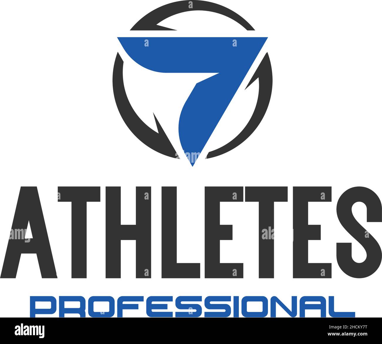 Modern Abstract ATHLETES PROFESSIONAL logo design Stock Vector Image ...