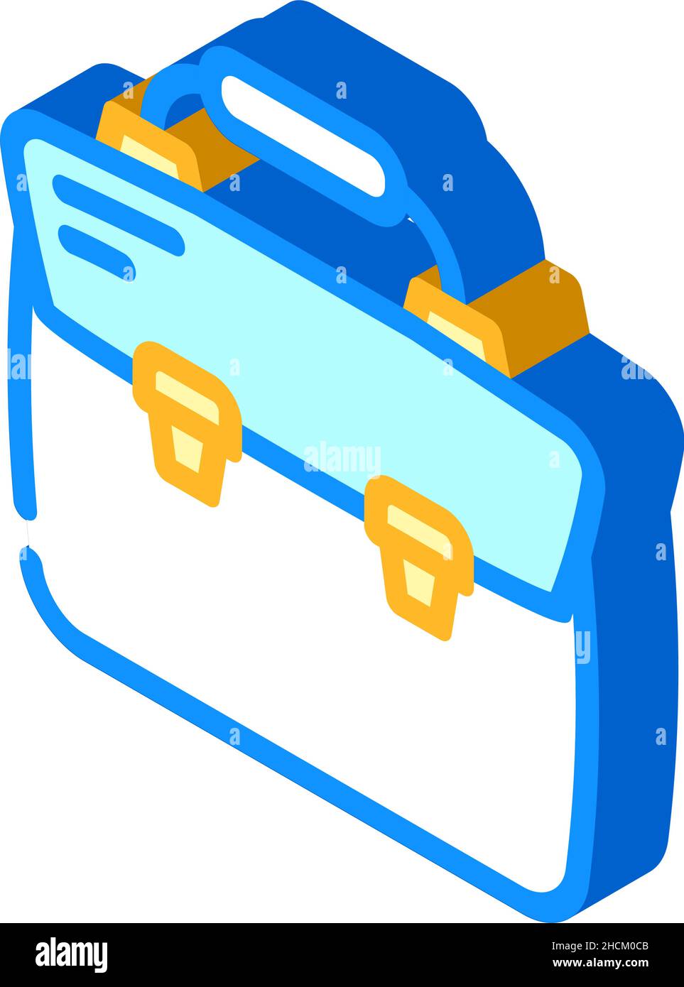 briefcase bag isometric icon vector illustration Stock Vector Image ...